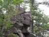 Interstate State Park, Wisconsin, United States. Naturally formed Native American face in the rocks.